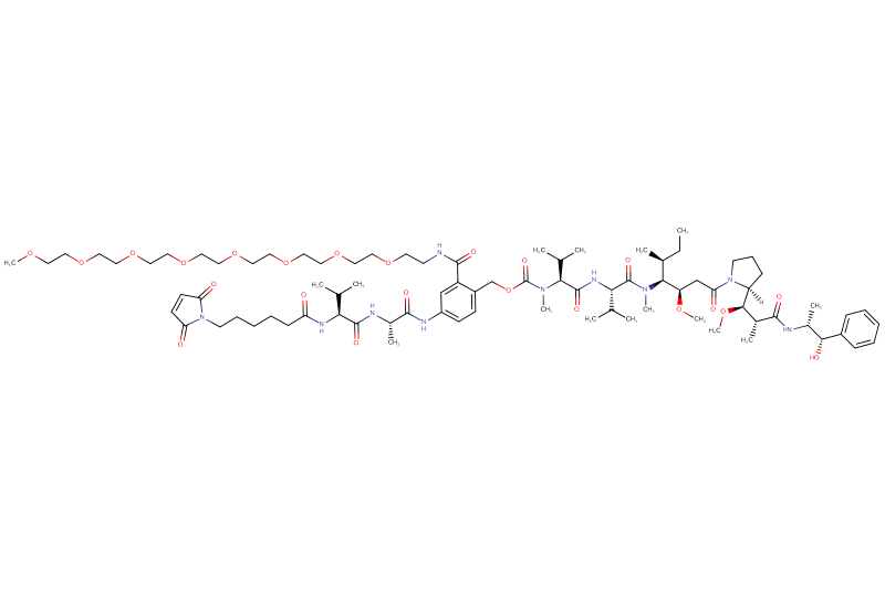 MC-Val-Ala-PAB(m-PEG8)-MMAE