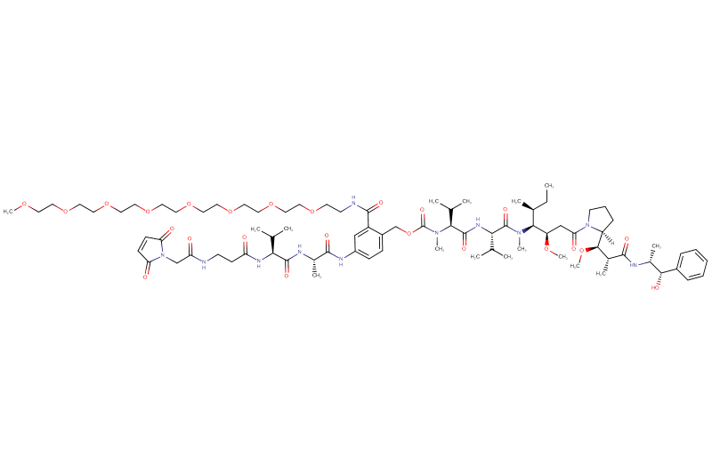 Mal-Acetyl-Beta-Ala-Val-Ala-PAB(m-PEG8)-MMAE