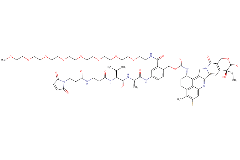 Mal-Propionyl-Beta-Ala-Val-Ala-PAB(m-PEG8)-Exatecan