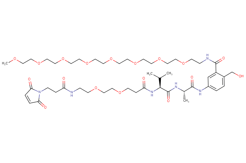 Mal-Propionyl-PEG2-Val-Ala-PAB(m-PEG8)