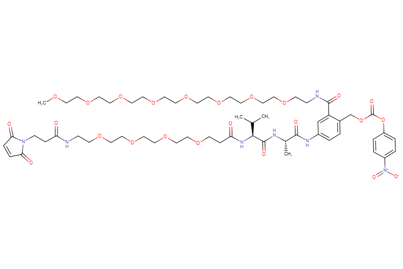Mal-Propionyl-PEG4-Val-Ala-PAB(m-PEG8)-PNP