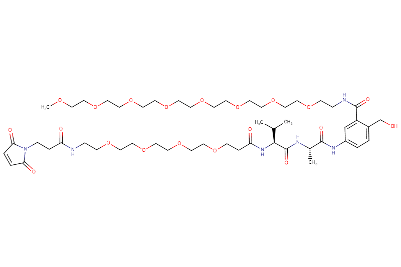Mal-Propionyl-PEG4-Val-Ala-PAB(m-PEG8)