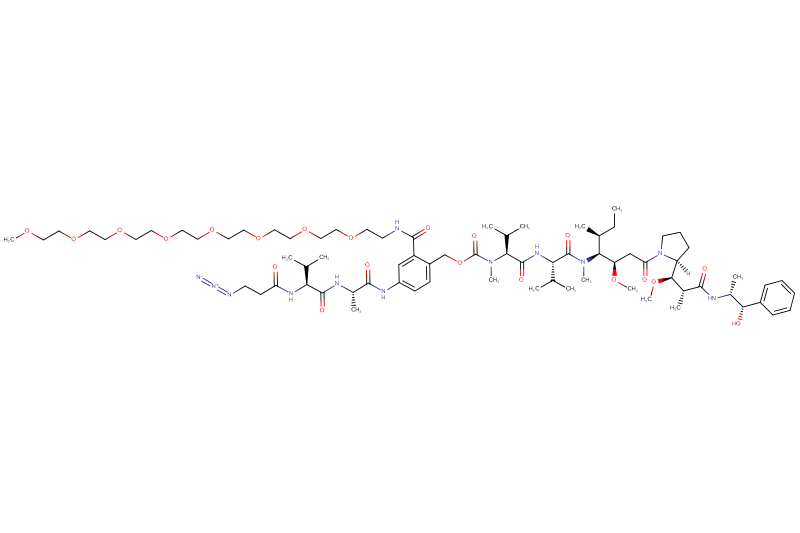Azide-Propionyl-Val-Ala-PAB(m-PEG8)-MMAE