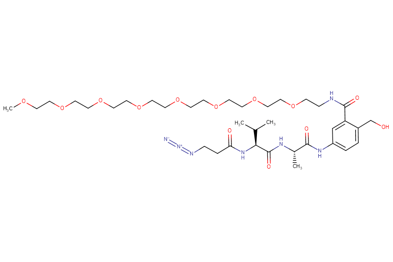 Azide-Propionyl-Val-Ala-PAB(m-PEG8)