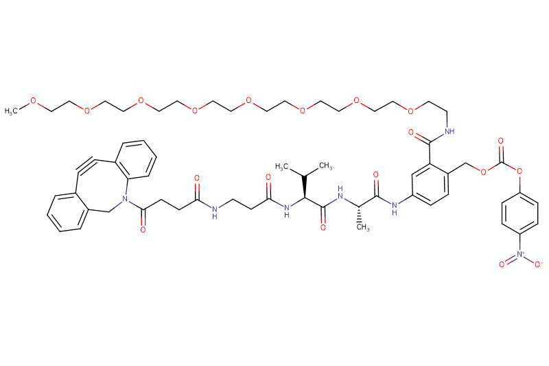 DBCO-Propionyl-Val-Ala-PAB(m-PEG8)-PNP