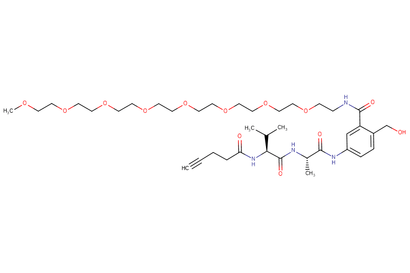 Propargyl-Acetyl-Val-Ala-PAB(m-PEG8)