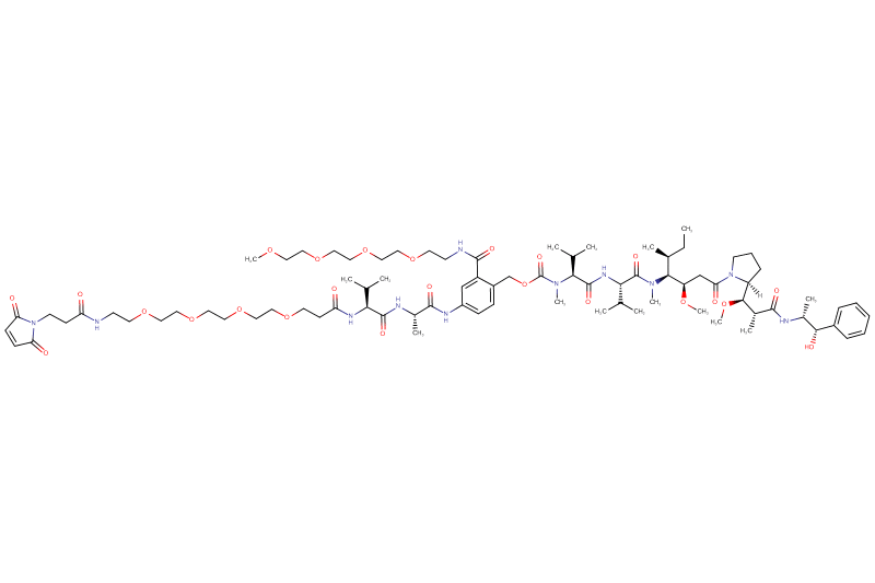 Mal-Propionyl-PEG4-Val-Ala-PAB(m-PEG4)-MMAE