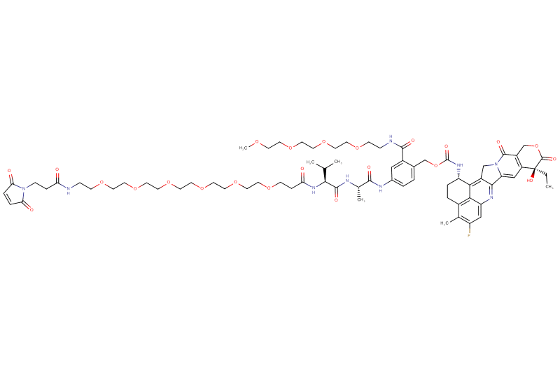 Mal-Propionyl-PEG6-Val-Ala-PAB(m-PEG4)-Exatecan