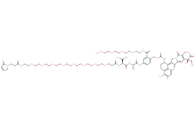 Mal-Propionyl-PEG8-Val-Ala-PAB(m-PEG4)-Exatecan