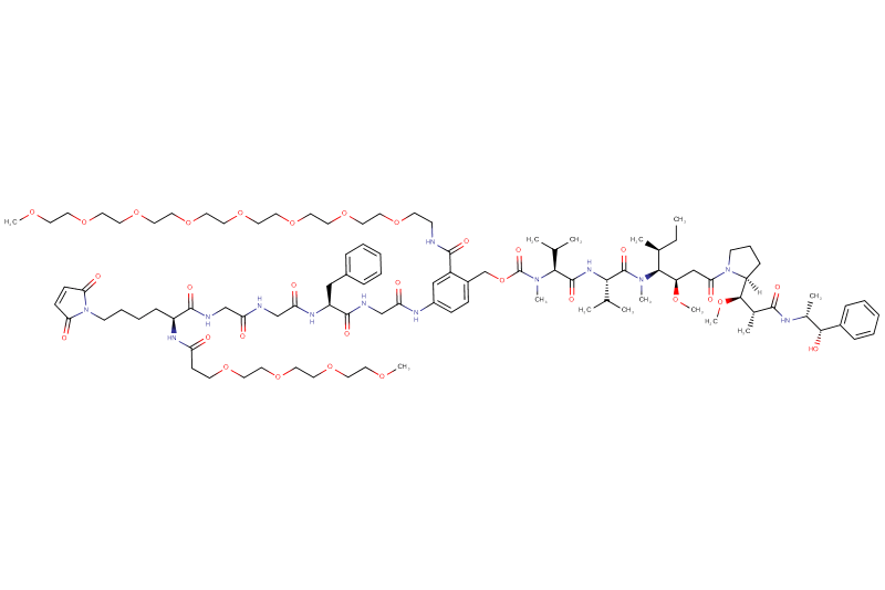 Mal-Lys(m-PEG4)-Gly-Gly-Phe-Gly-PAB(m-PEG8)-MMAE
