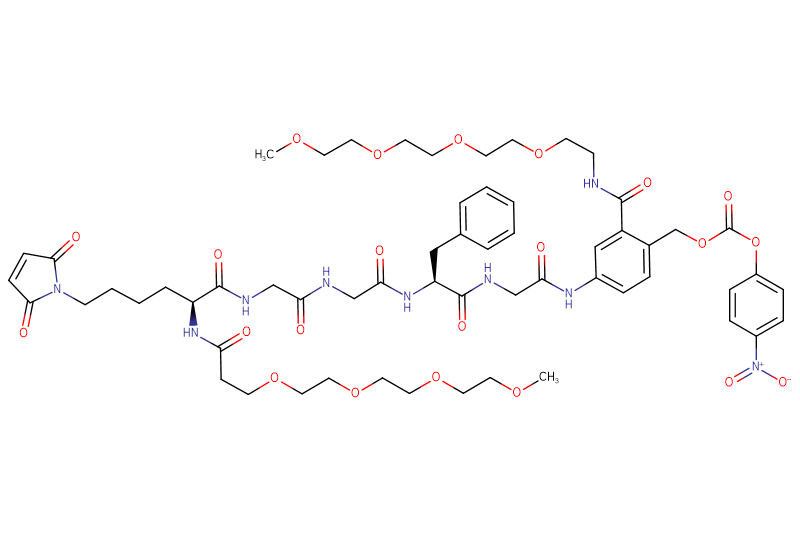 Mal-Lys(m-PEG4)-Gly-Gly-Phe-Gly-PAB(m-PEG4)-PNP