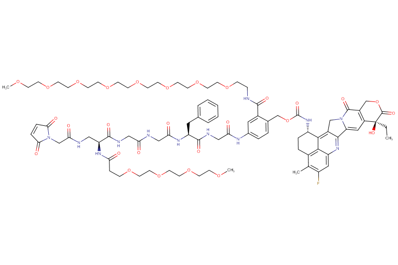 Mal-Acetyl-Dap(m-PEG4)-Gly-Gly-Phe-Gly-PAB(m-PEG8)-Exatecan