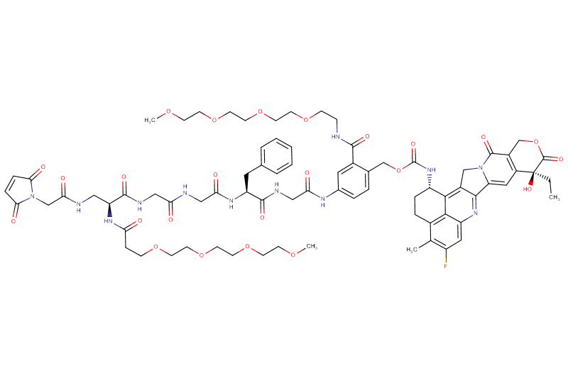 Mal-Acetyl-Dap(m-PEG4)-Gly-Gly-Phe-Gly-PAB(m-PEG4)-Exatecan