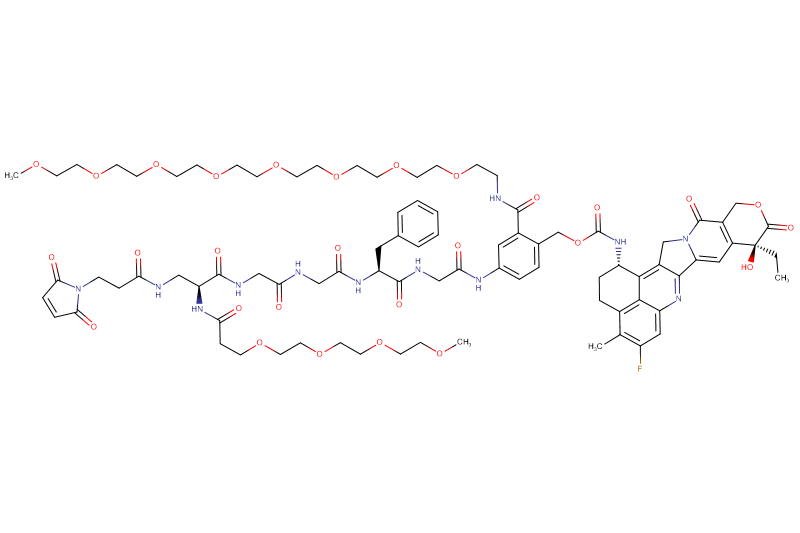 Mal-Propionyl-Dap(m-PEG4)-Gly-Gly-Phe-Gly-PAB(m-PEG8)-Exatecan