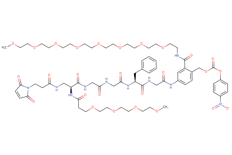 Mal-Propionyl-Dap(m-PEG4)-Gly-Gly-Phe-Gly-PAB(m-PEG8)-PNP