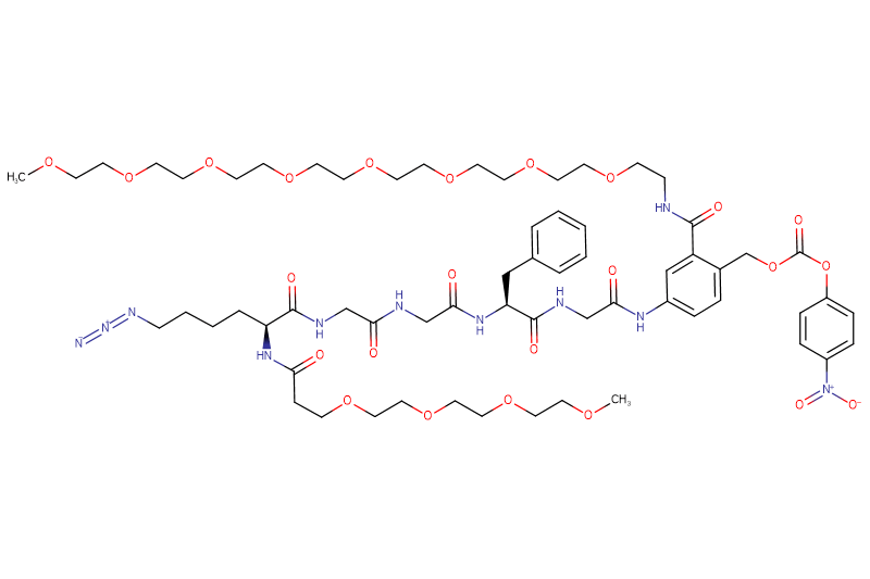 Azide-Lys(m-PEG4)-Gly-Gly-Phe-Gly-PAB(m-PEG8)-PNP