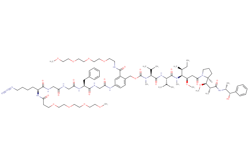 Azide-Lys(m-PEG4)-Gly-Gly-Phe-Gly-PAB(m-PEG4)-MMAE