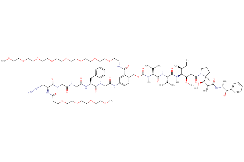 Azide-Dap(m-PEG4)-Gly-Gly-Phe-Gly-PAB(m-PEG8)-MMAE