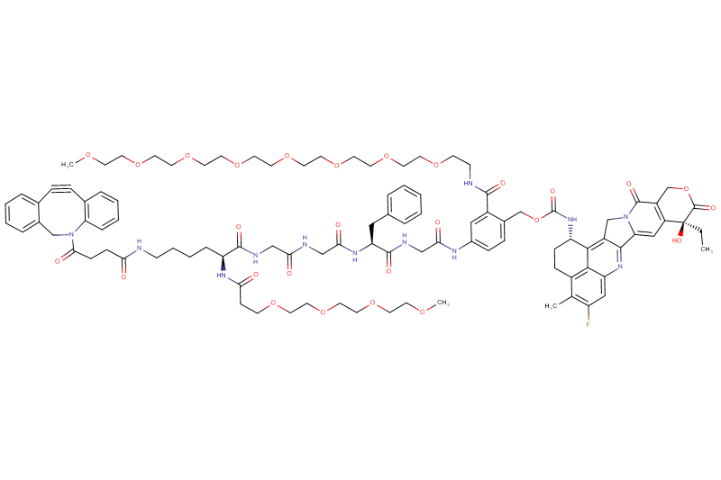 DBCO-Lys(m-PEG4)-Gly-Gly-Phe-Gly-PAB(m-PEG8)-Exatecan