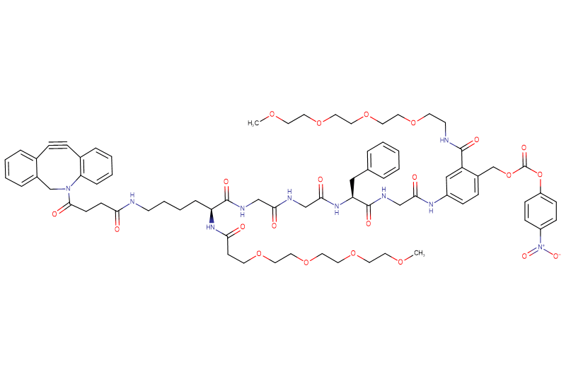 DBCO-Lys(m-PEG4)-Gly-Gly-Phe-Gly-PAB(m-PEG4)-PNP