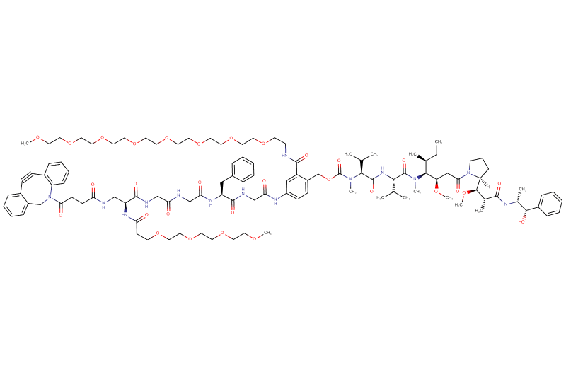 DBCO-Dap(m-PEG4)-Gly-Gly-Phe-Gly-PAB(m-PEG8)-MMAE