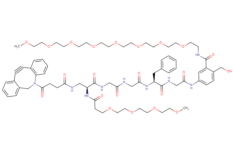 DBCO-Dap(m-PEG4)-Gly-Gly-Phe-Gly-PAB(m-PEG8)