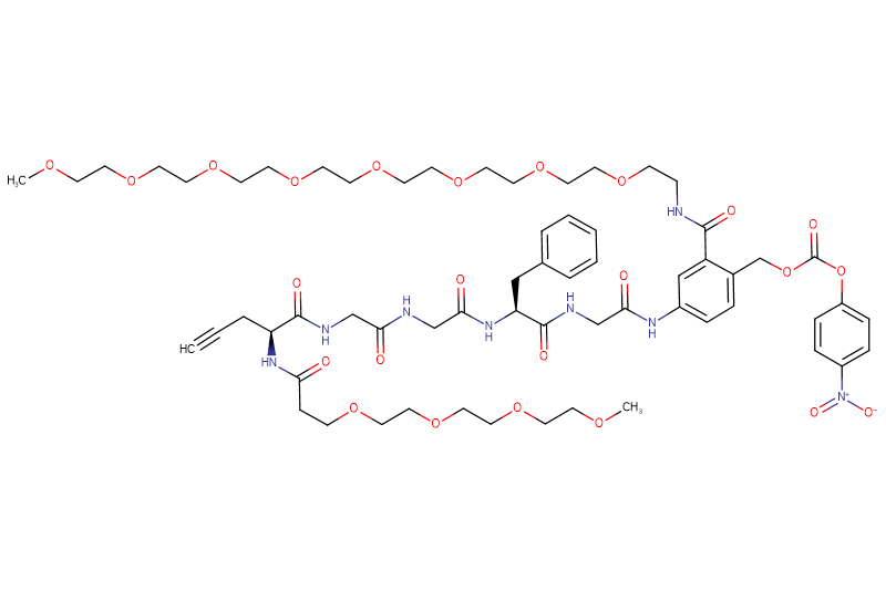 Propargyl-Gly(m-PEG4)-Gly-Gly-Phe-Gly-PAB(m-PEG8)-PNP