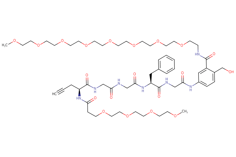 Propargyl-Gly(m-PEG4)-Gly-Gly-Phe-Gly-PAB(m-PEG8)
