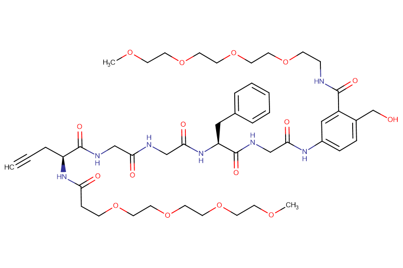 Propargyl-Gly(m-PEG4)-Gly-Gly-Phe-Gly-PAB(m-PEG4)