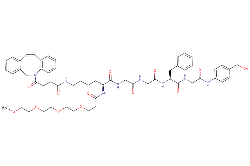 DBCO-Lys(m-PEG4)-Gly-Gly-Phe-Gly-PAB