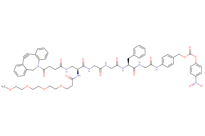 DBCO-Dap(m-PEG4)-Gly-Gly-Phe-Gly-PAB-PNP