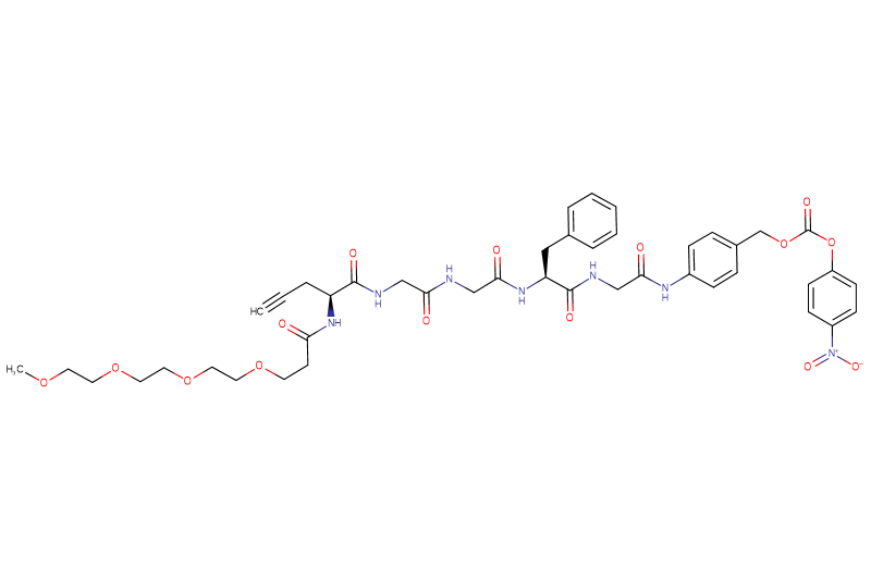 Propargy-Gly(m-PEG4)-Gly-Gly-Phe-Gly-PAB-PNP
