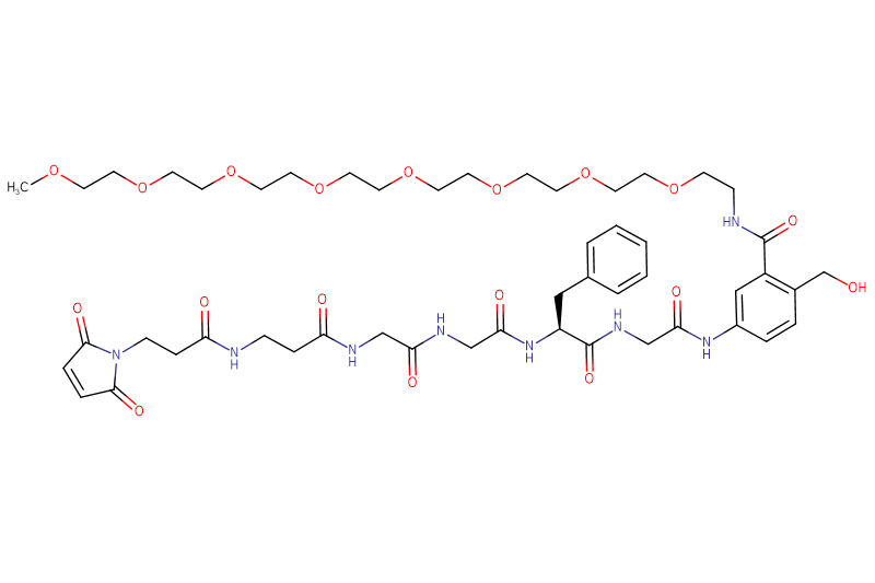 Mal-Propiony-Beta-Ala-Gly-Gly-Phe-Gly-PAB(m-PEG8)