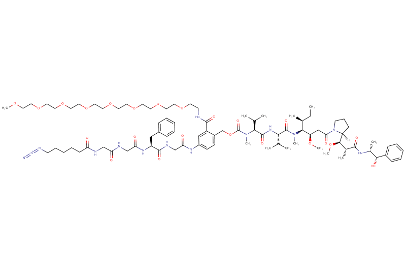 Azide-Hexanoyl-Gly-Gly-Phe-Gly-PAB(m-PEG8)-MMAE