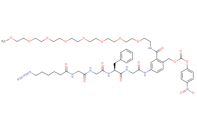 Azide-Hexanoyl-Gly-Gly-Phe-Gly-PAB(m-PEG8)-PNP