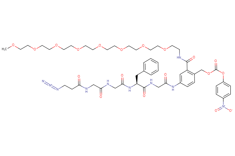 Azide-Propionyl-Gly-Gly-Phe-Gly-PAB(m-PEG8)-PNP