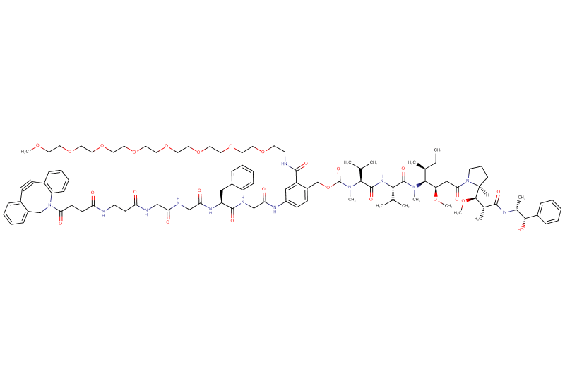 DBCO-Propionyl-Gly-Gly-Phe-Gly-PAB(m-PEG8)-MMAE