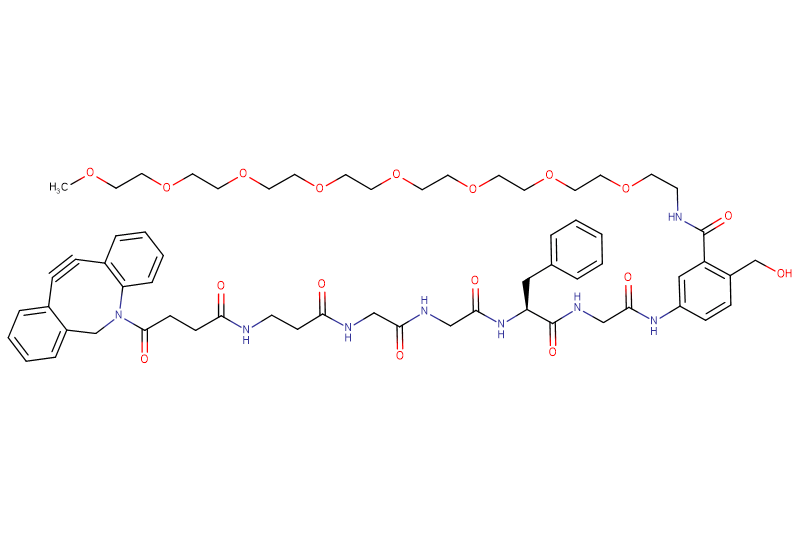 DBCO-Propionyl-Gly-Gly-Phe-Gly-PAB(m-PEG8)