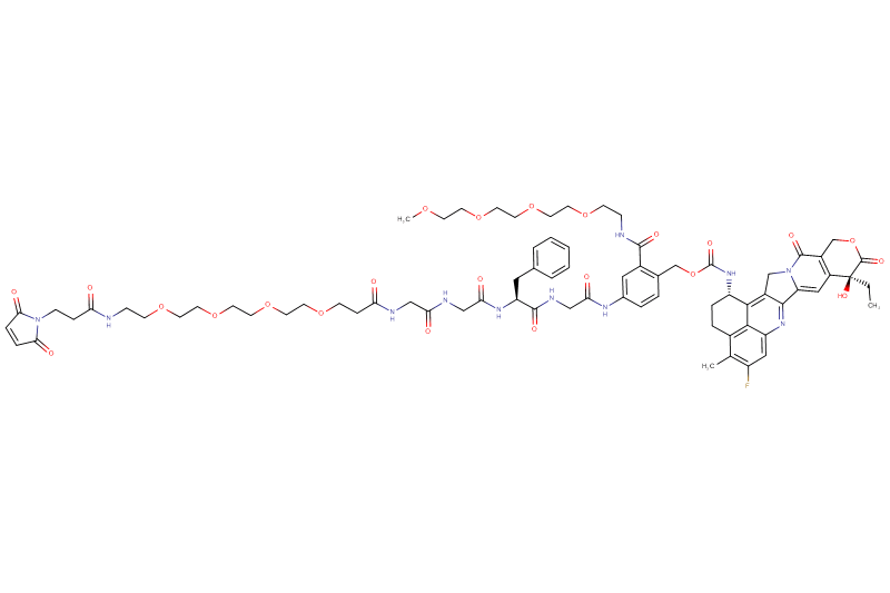Mal-Propionyl-PEG4-Gly-Gly-Phe-Gly-PAB(m-PEG4)-Exatecan