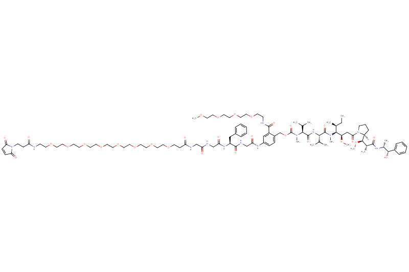 Mal-Propionyl-PEG8-Gly-Gly-Phe-Gly-PAB(m-PEG4)-MMAE