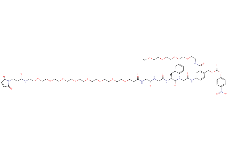 Mal-Propionyl-PEG8-Gly-Gly-Phe-Gly-PAB(m-PEG4)-PNP