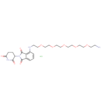 Pomalidomide-PEG5-C2-amine HCl