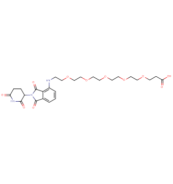 Pomalidomide-PEG5-C2-acid