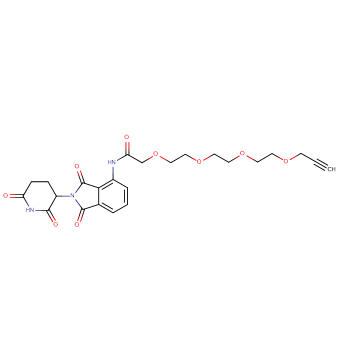 Pomalidomide-acetamido-O-PEG3-propargyl