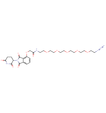 Thalidomide-O-acetamido-PEG5-C2-azide
