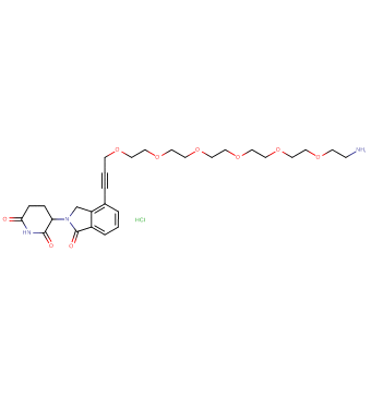 Phthalimidinoglutarimide-propargyl-O-PEG5-C2-amine HCl