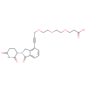 Phthalimidinoglutarimide-propargyl-O-PEG2-C2-acid