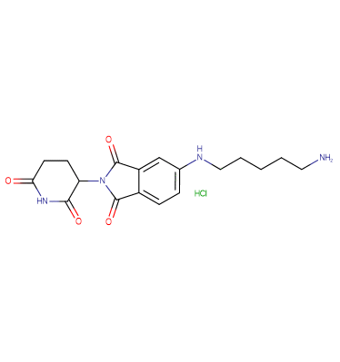 Pomalidomide-5'-C5-amine HCl