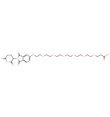 Pomalidomide-5'-PEG6-C2-acid