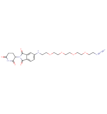 Pomalidomide-5'-PEG4-C2-azide
